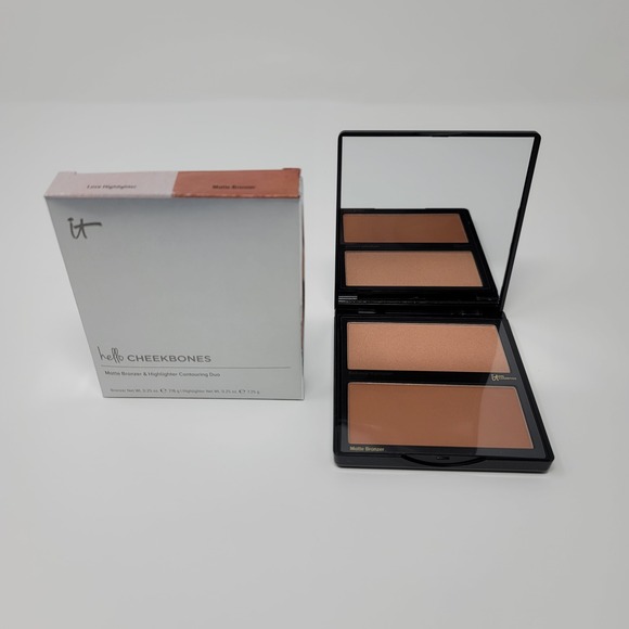 it cosmetics Other - IT Cosmetics Hello Cheekbones Matte Bronzer Love Highlighter Contour Duo New